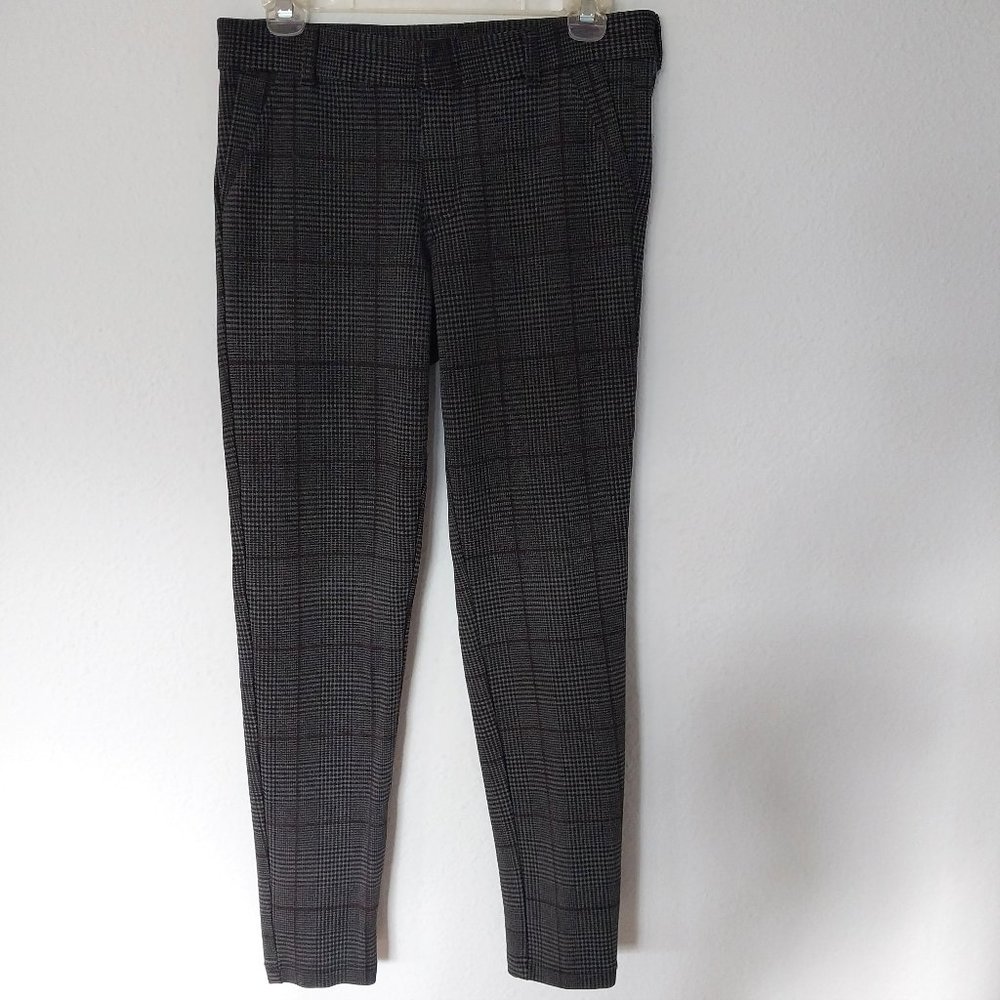 KUT From The Kloth Mia Ankle Length Skinny Plaid Ponte Knit Pants